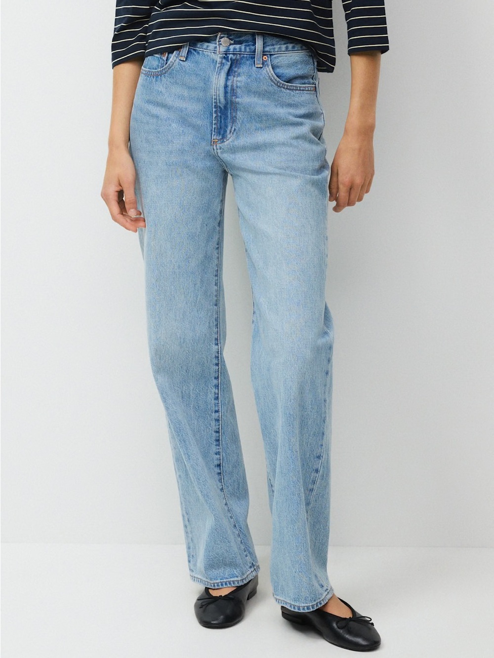 Aritzia Denim Forum The Farrah High Rise Wide Leg